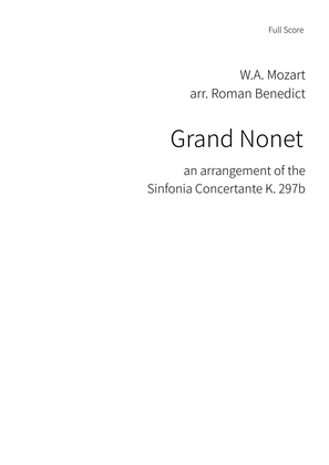 Mozart: Sinfonia Concertante (arr. nonet)