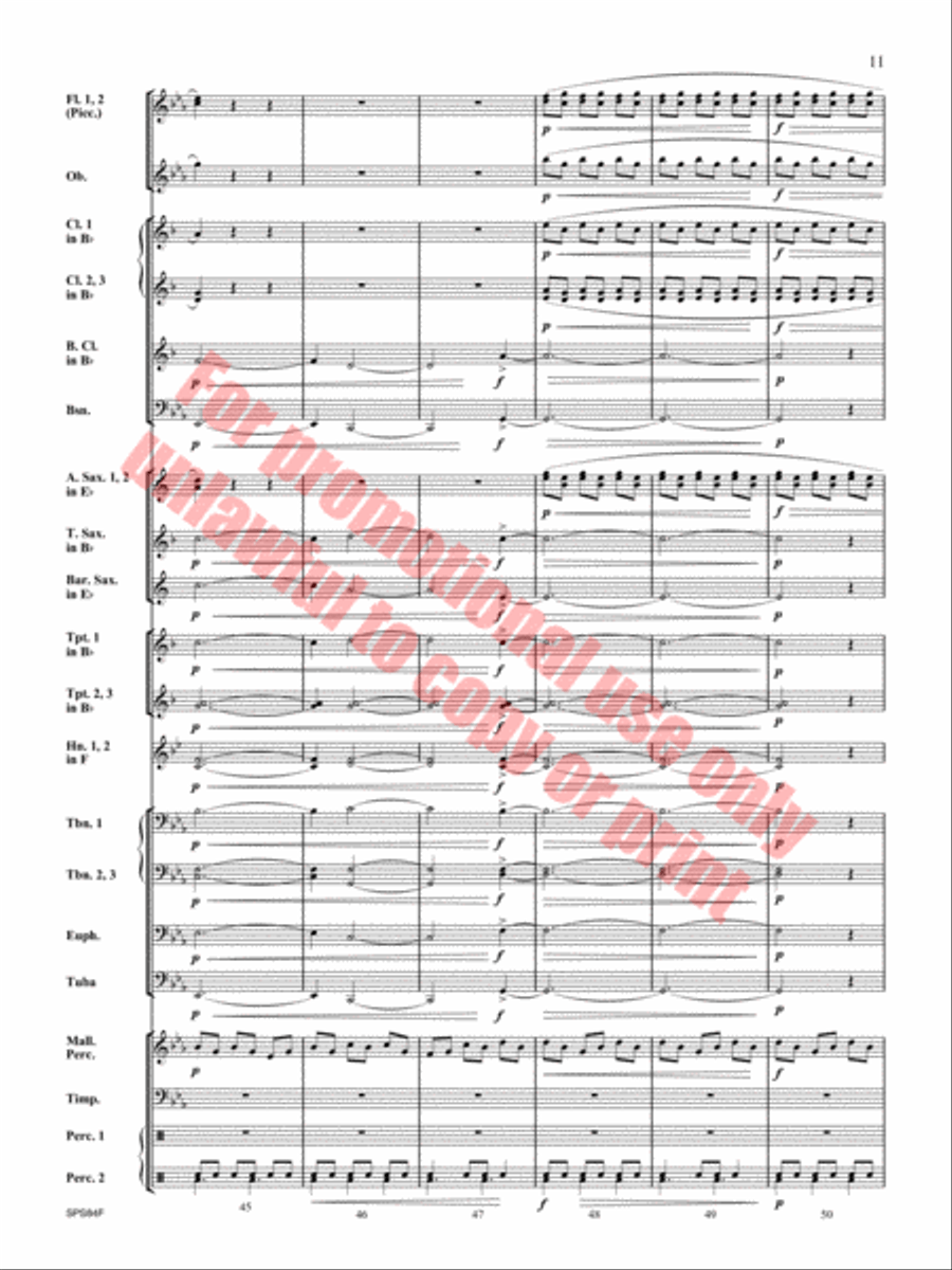 Victory Concert Band scores gallery preview page 12