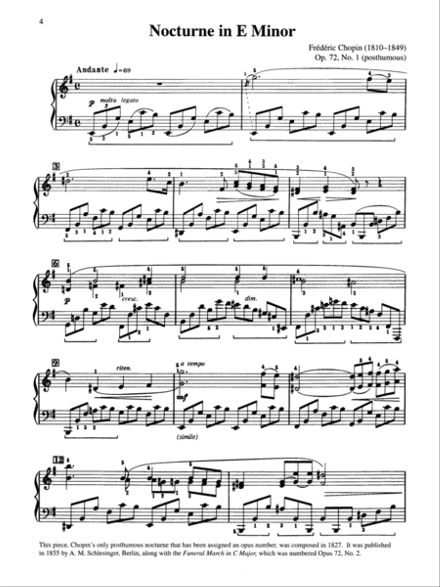 Nocturne in E minor, Op. 72, No. 1 Small Ensemble scores gallery preview page 2