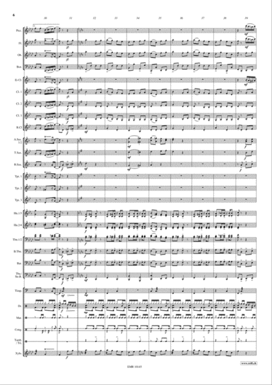 Samba..alla Turca Samba..alla Turca Concert Band scores gallery preview page 7