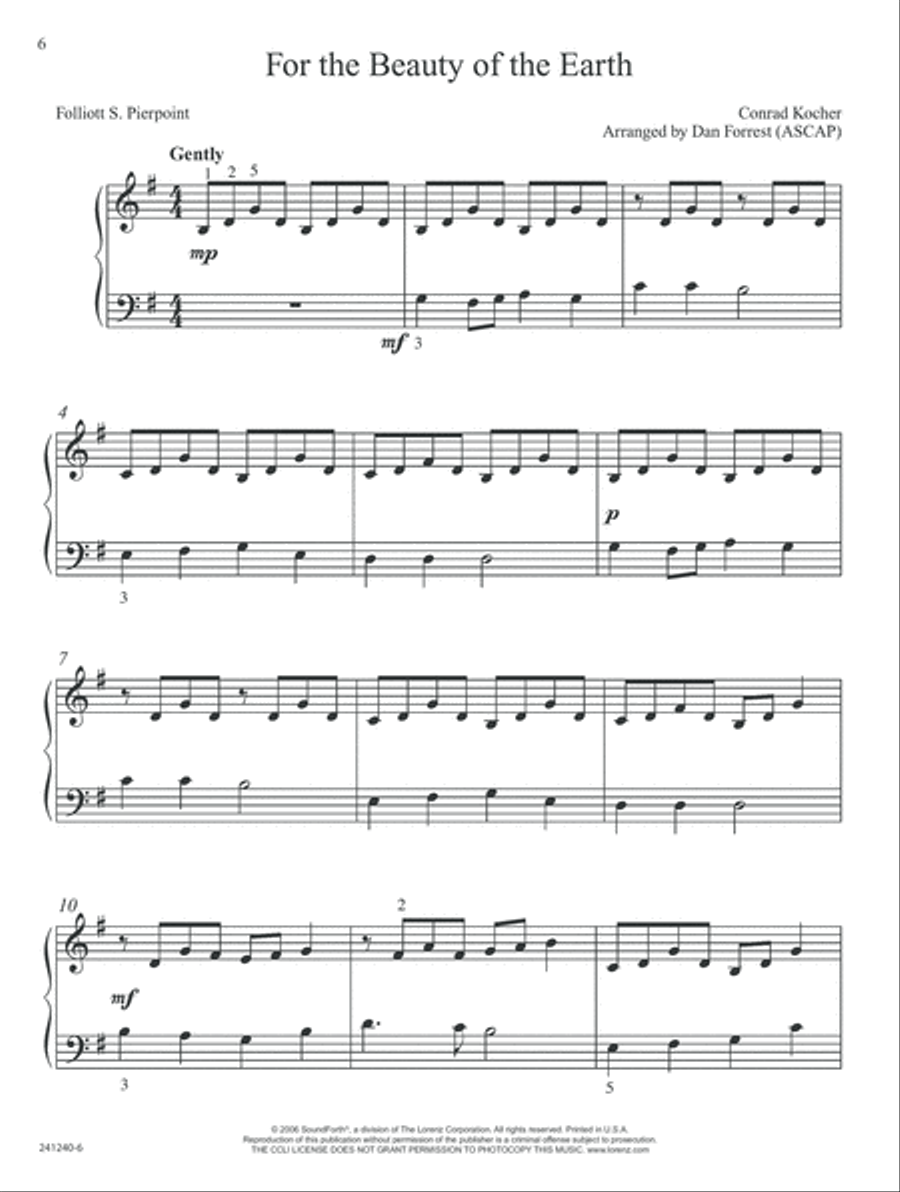 Easy Seasonal Piano Solos Easy Piano scores gallery preview page 6