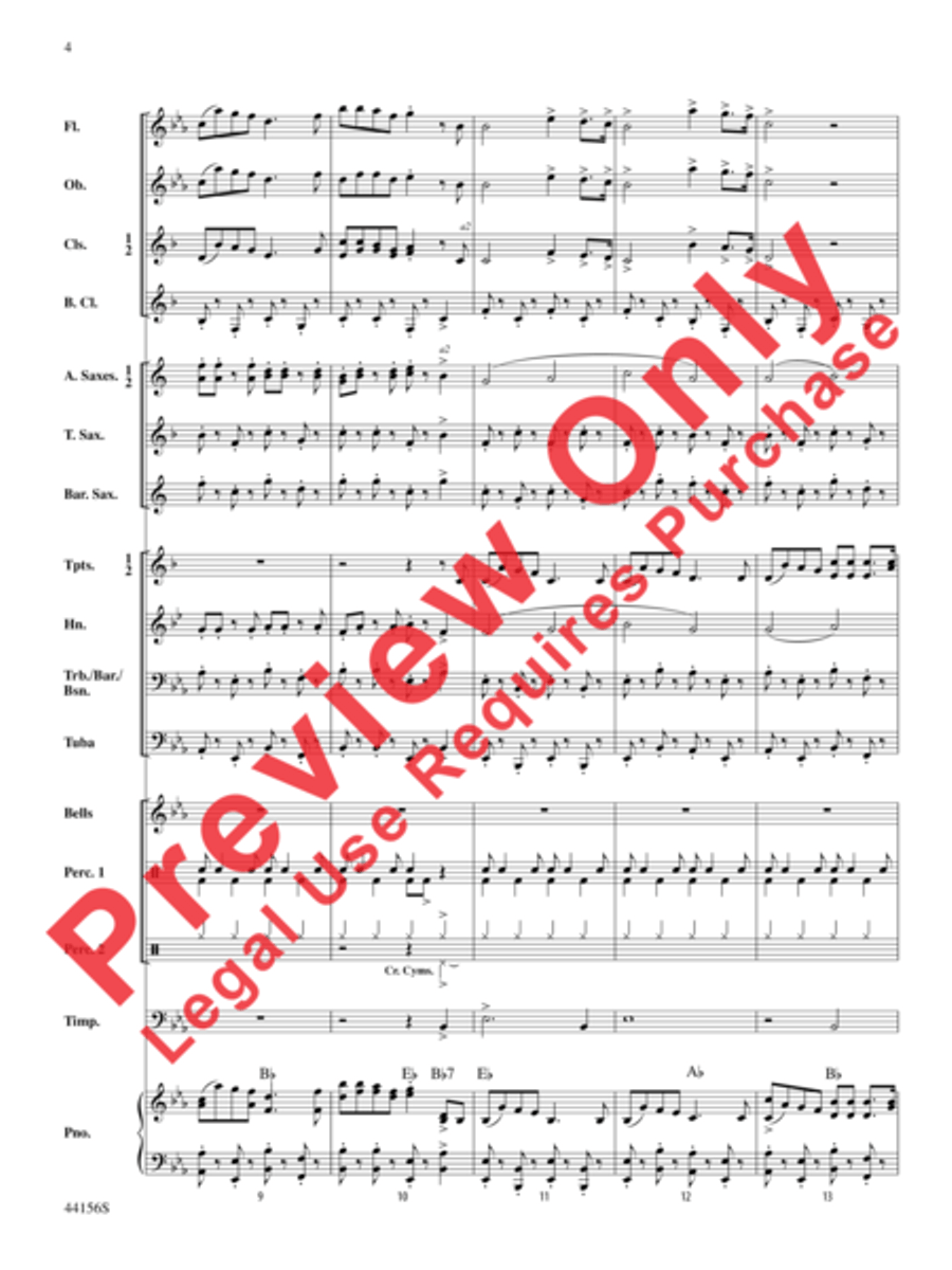 Holiday Celebrations Concert Band scores gallery preview page 4