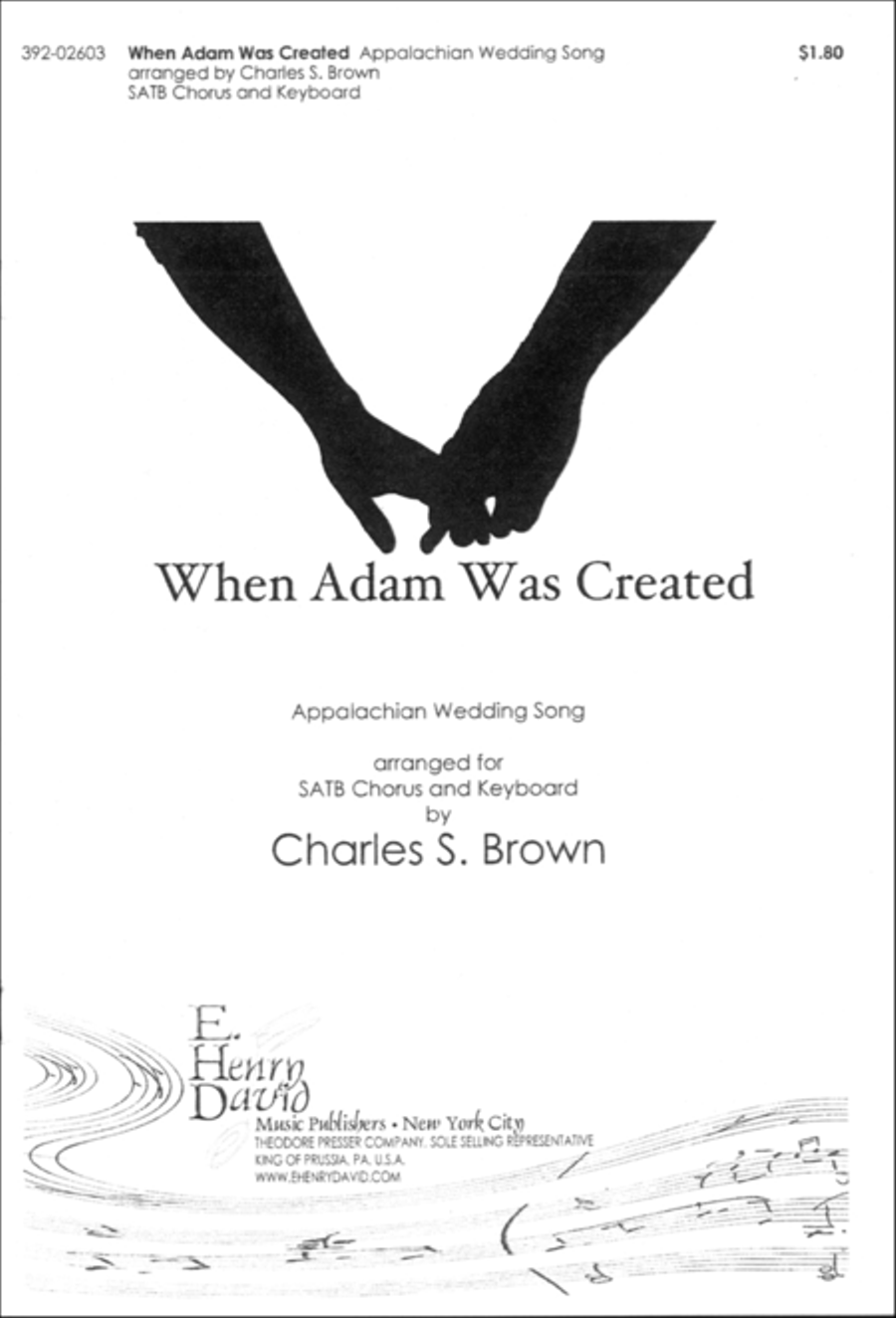 When Adam Was Created When Adam Was Created 4-Part scores gallery preview page 1