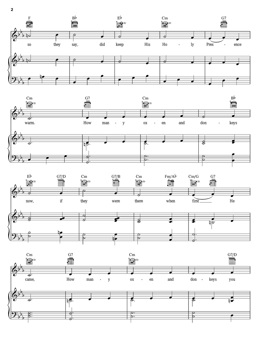 Burgundian Carol Burgundian Carol Guitar scores gallery preview page 2