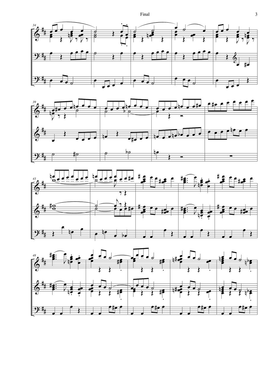 Final from Organ Symphony no. 1 - Louis Vierne (abridged) Organ Solo scores gallery preview page 3