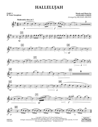 Hallelujah - Pt.3 - Bb Tenor Saxophone