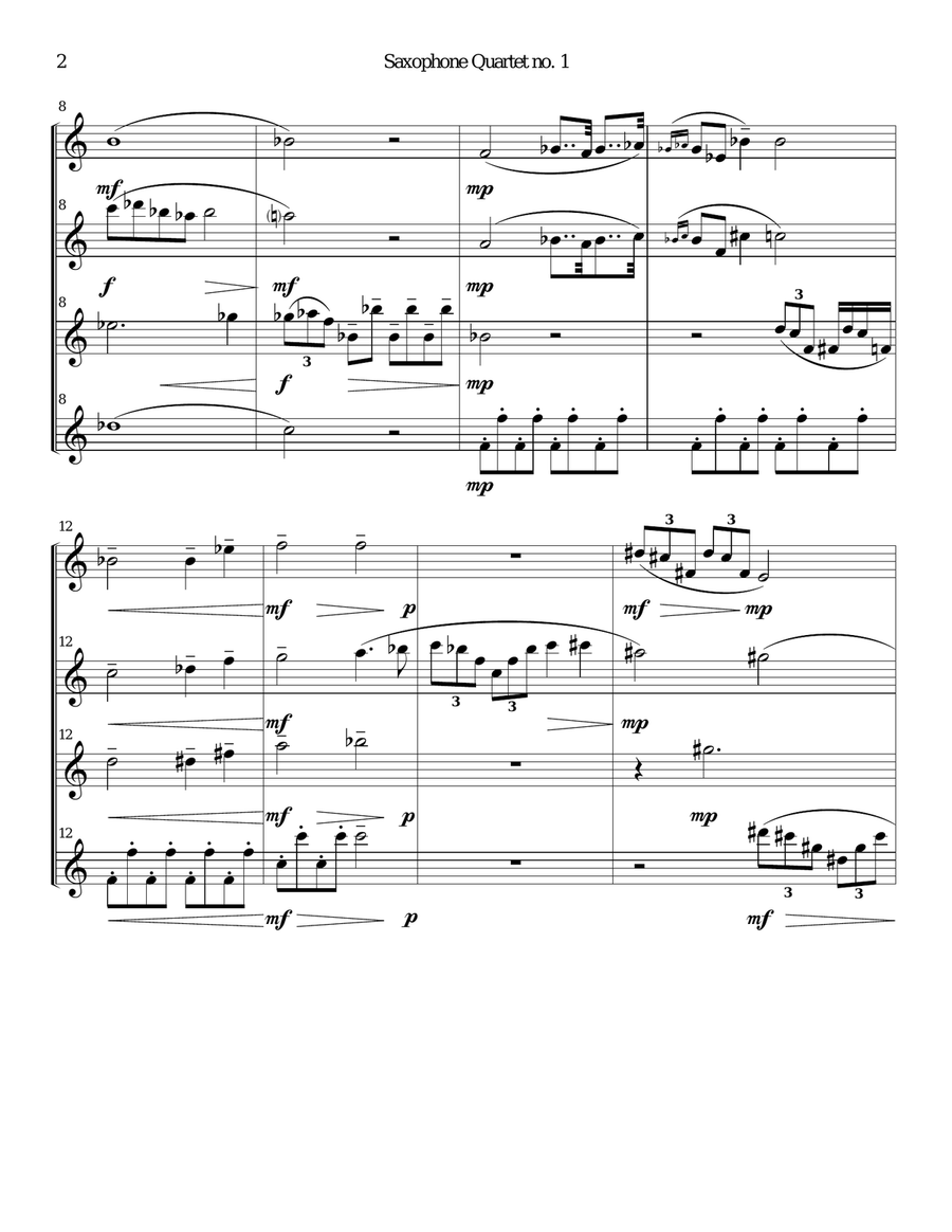 Shifting Brass Shifting Brass Woodwind Quartet scores gallery preview page 4