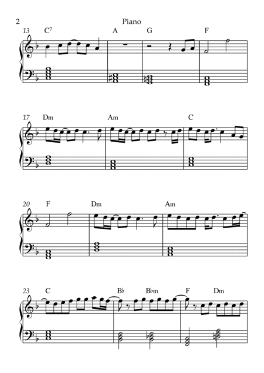 Starman Easy Piano scores gallery preview page 2