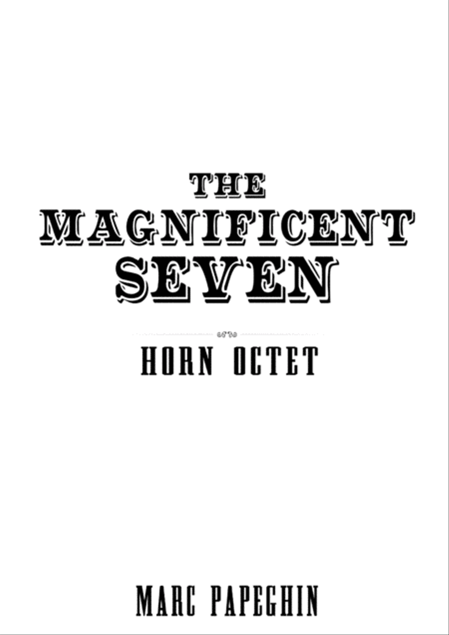 The Magnificent Seven The Magnificent Seven Brass Ensemble scores gallery preview page 1