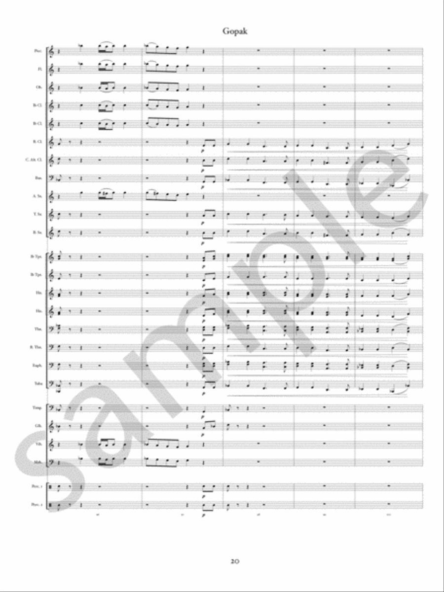 Gopak Concert Band scores gallery preview page 23