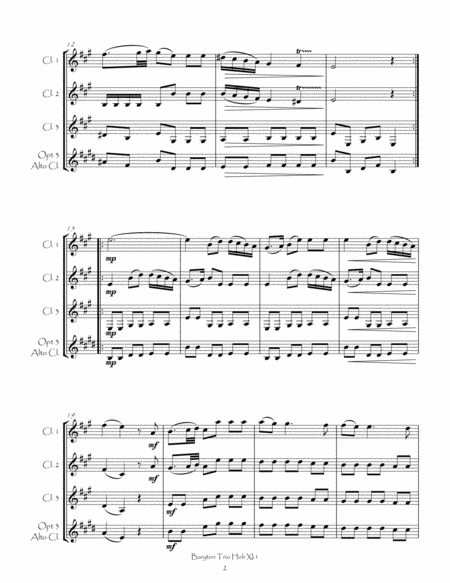 Baryton Trio, Hob XI:1 for Clarinet Trio image number null