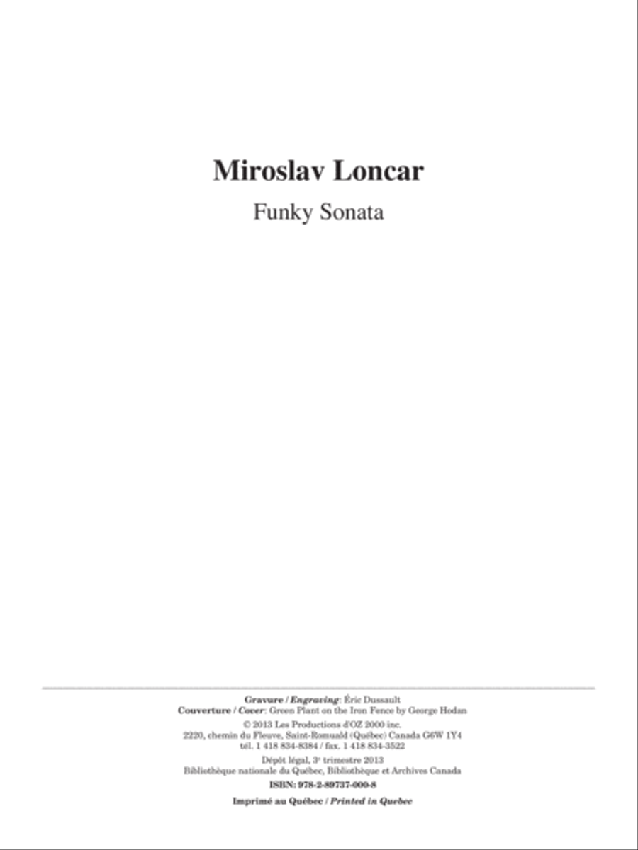 Funky Sonata Electric Guitar scores gallery preview page 1