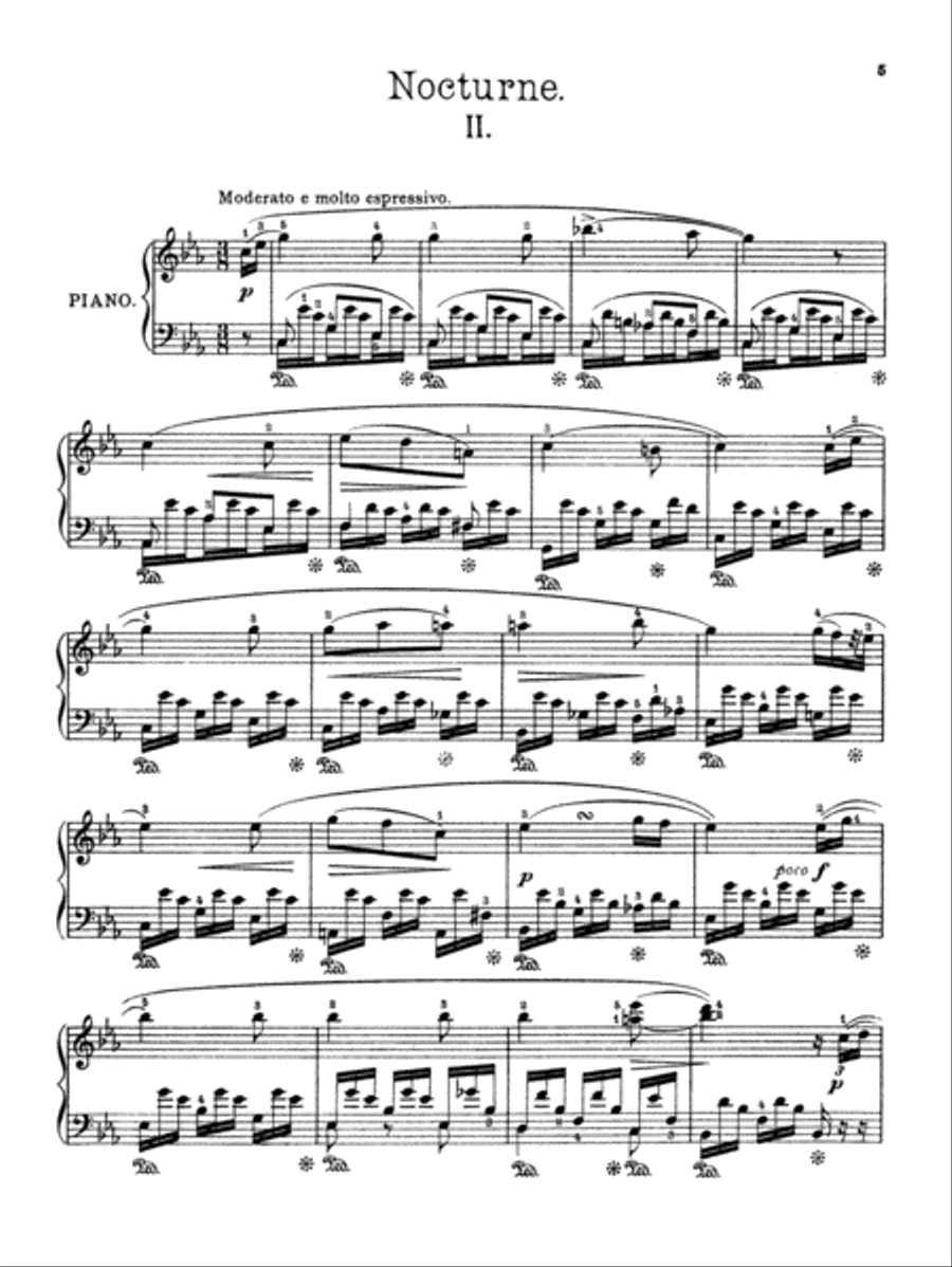 Nocturne No. 2 - Field Nocturne No. 2 - Field Piano Solo scores gallery preview page 1
