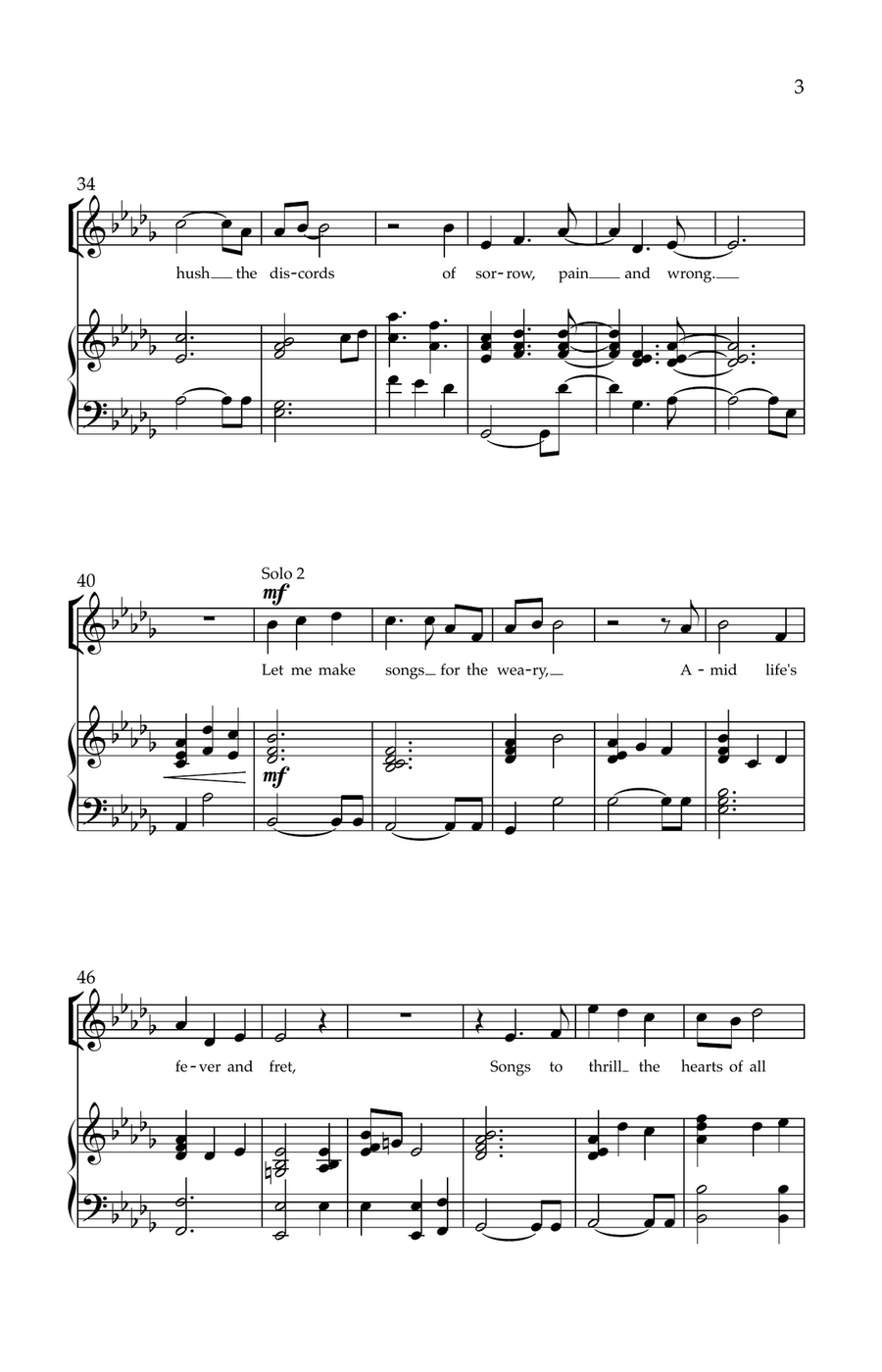 Song for the People 4-Part scores gallery preview page 3
