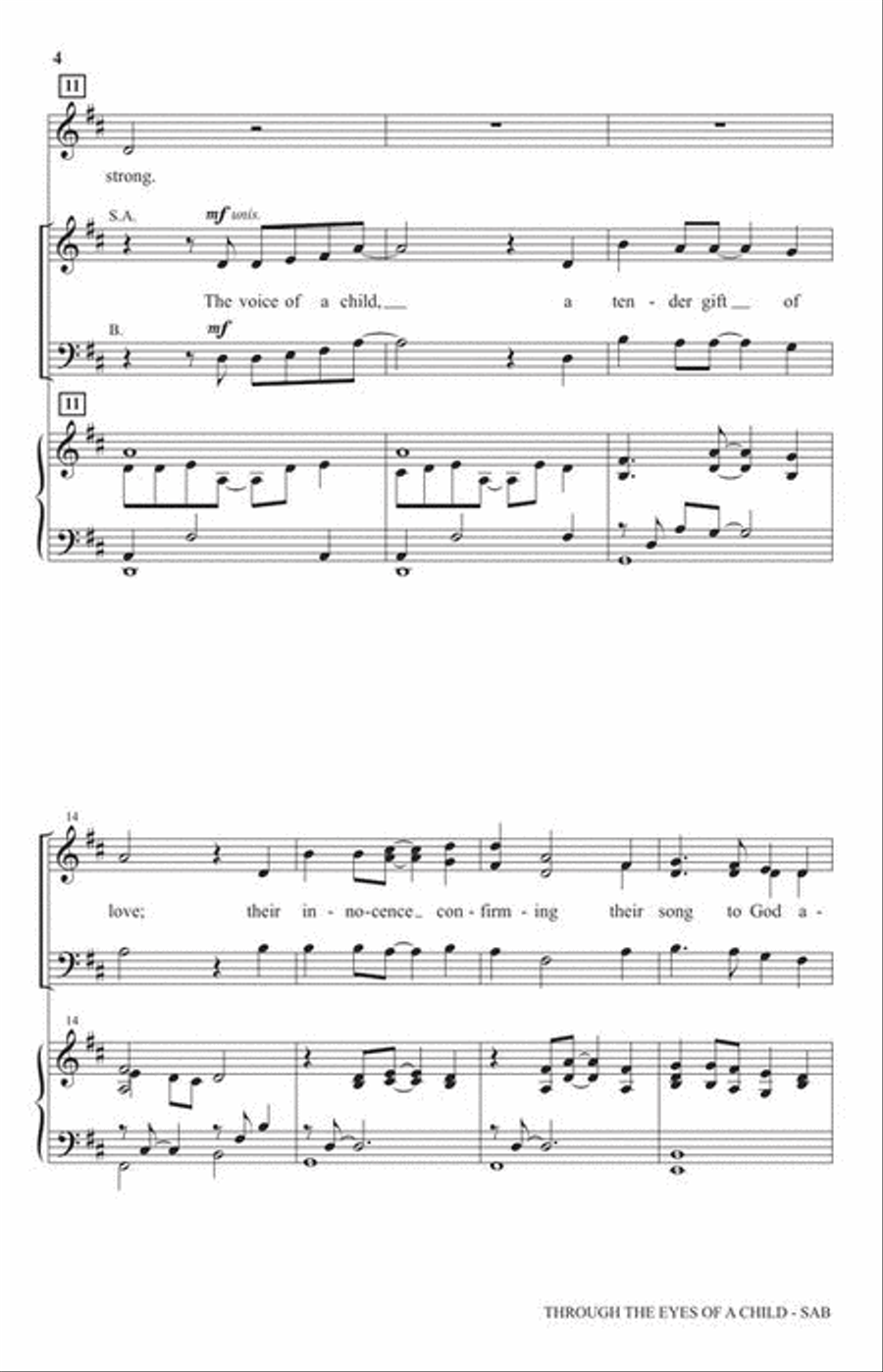 Through the Eyes of a Child 3-Part scores gallery preview page 4