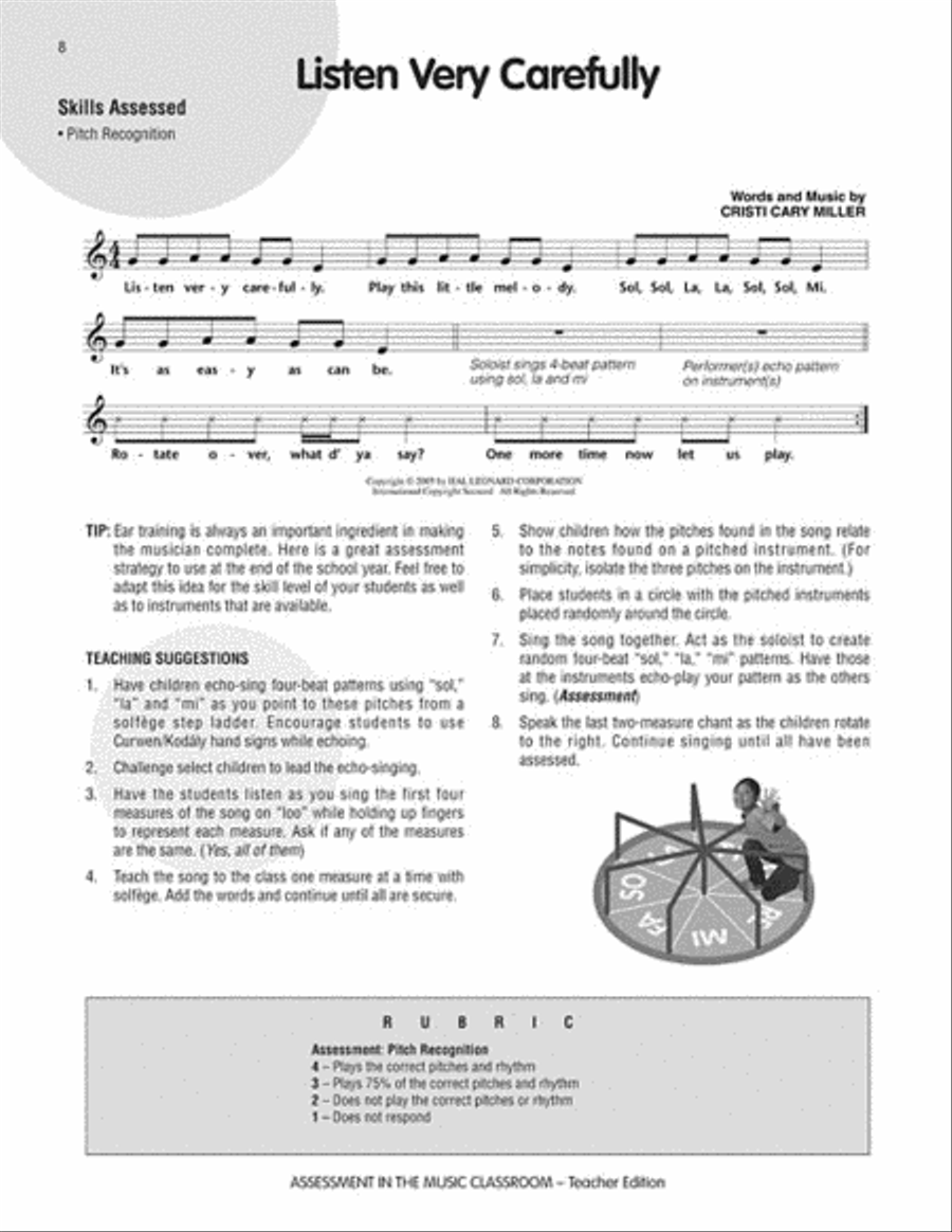 Assessment in the Music Classroom Choir scores gallery preview page 3