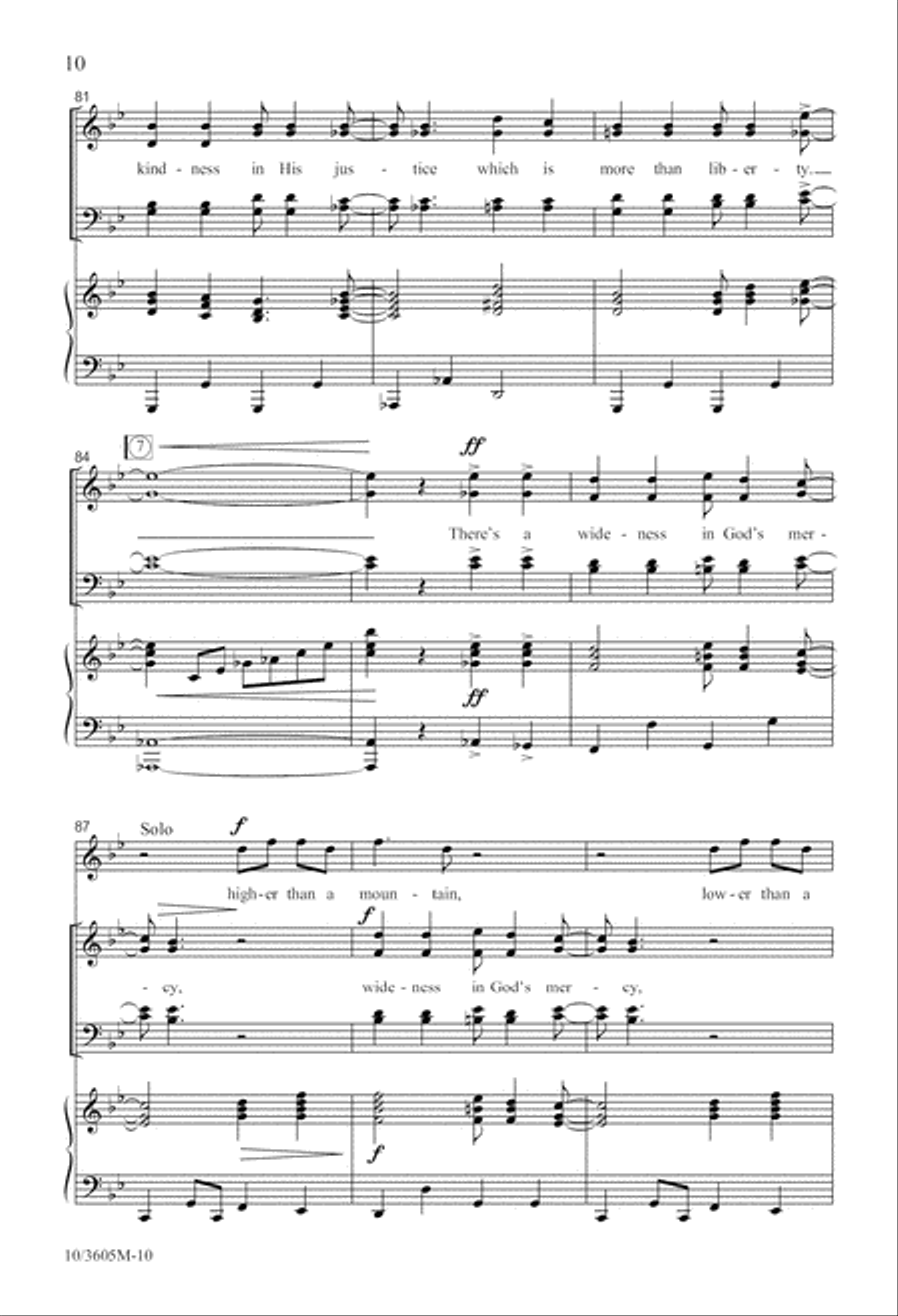 God's Mercy Is Wide! 4-Part scores gallery preview page 11