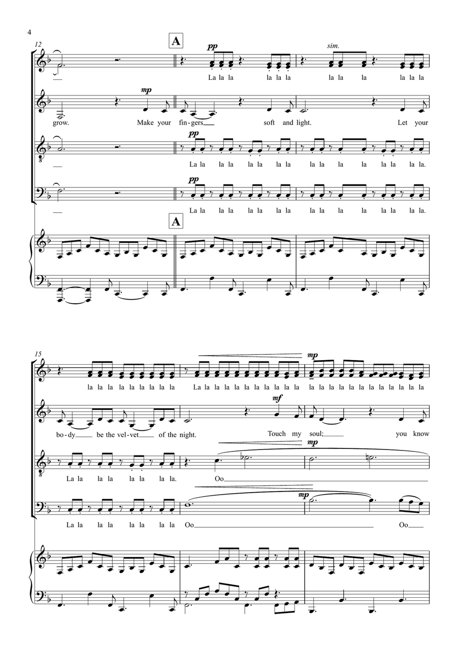 Andante, Andante Andante, Andante 4-Part scores gallery preview page 4