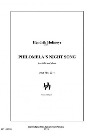 Book cover for Philomela's night song