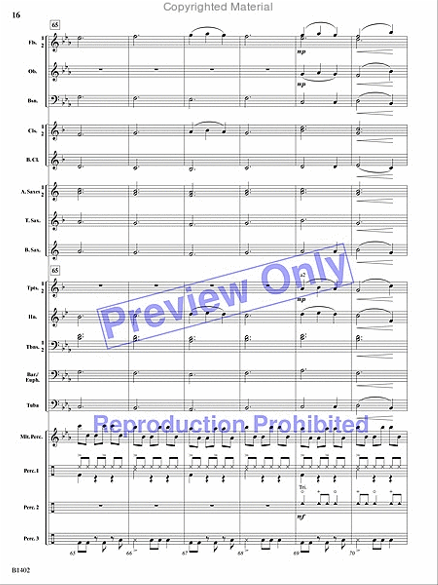 A Jammin' Caribbean Christmas Concert Band scores gallery preview page 15