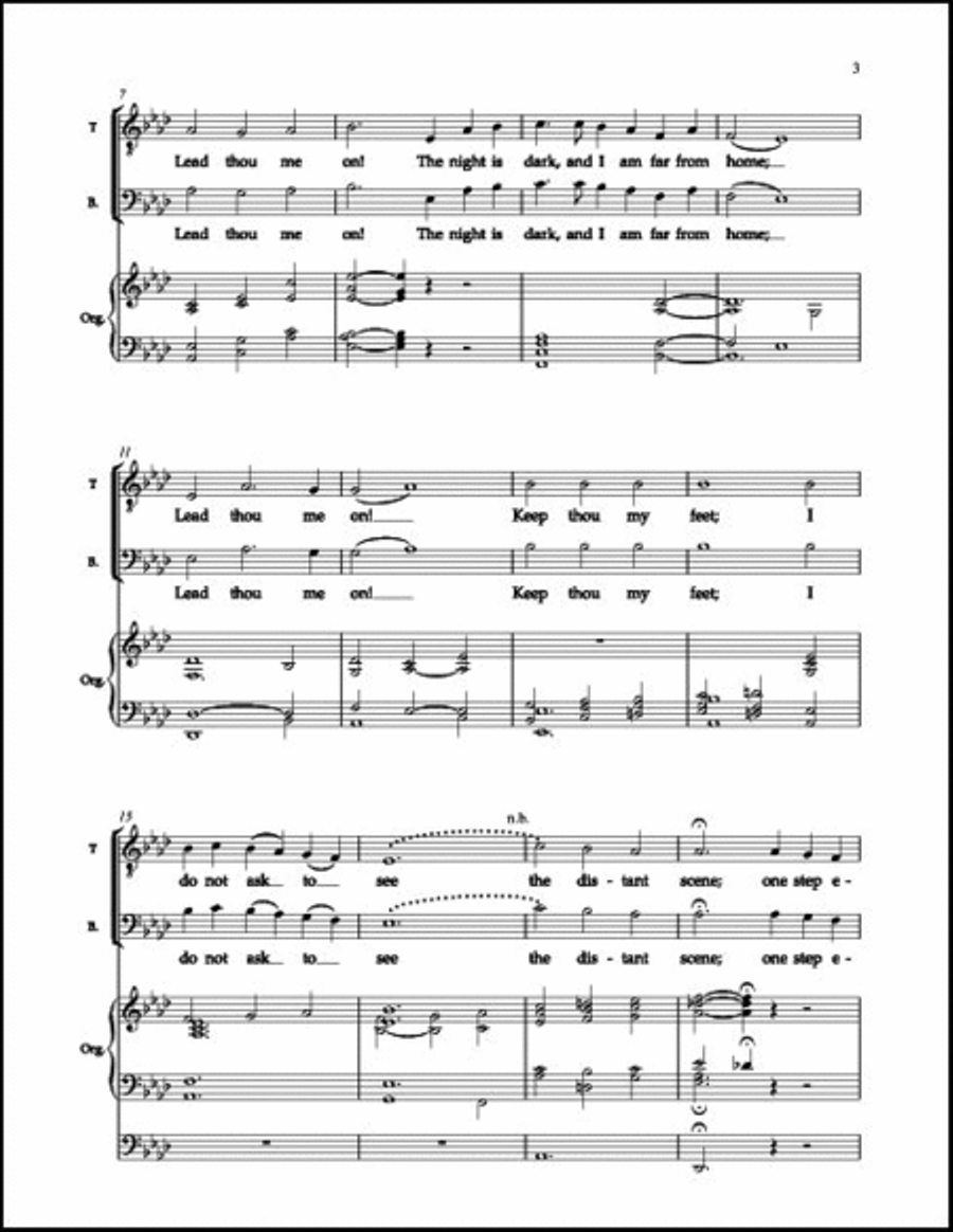 Lead, Kindly Light 3-Part scores gallery preview page 4