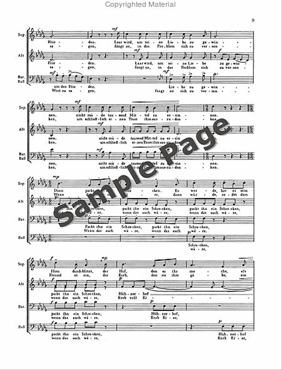 Wyttenbach J Sutil+laar Scherzlieder Mixed Choir scores gallery preview page 10