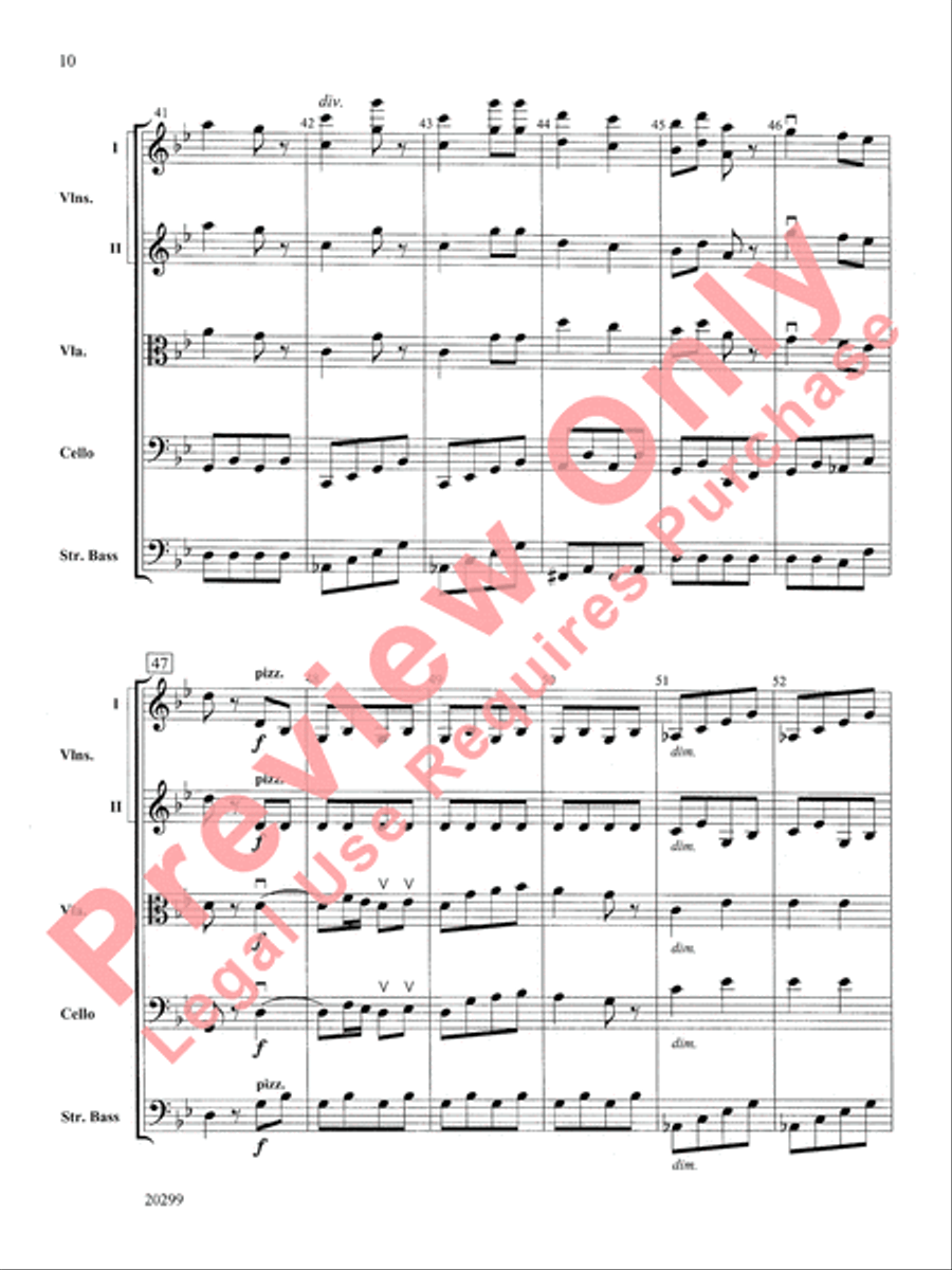 Pictures at an Exhibition, Selections from String Orchestra scores gallery preview page 11