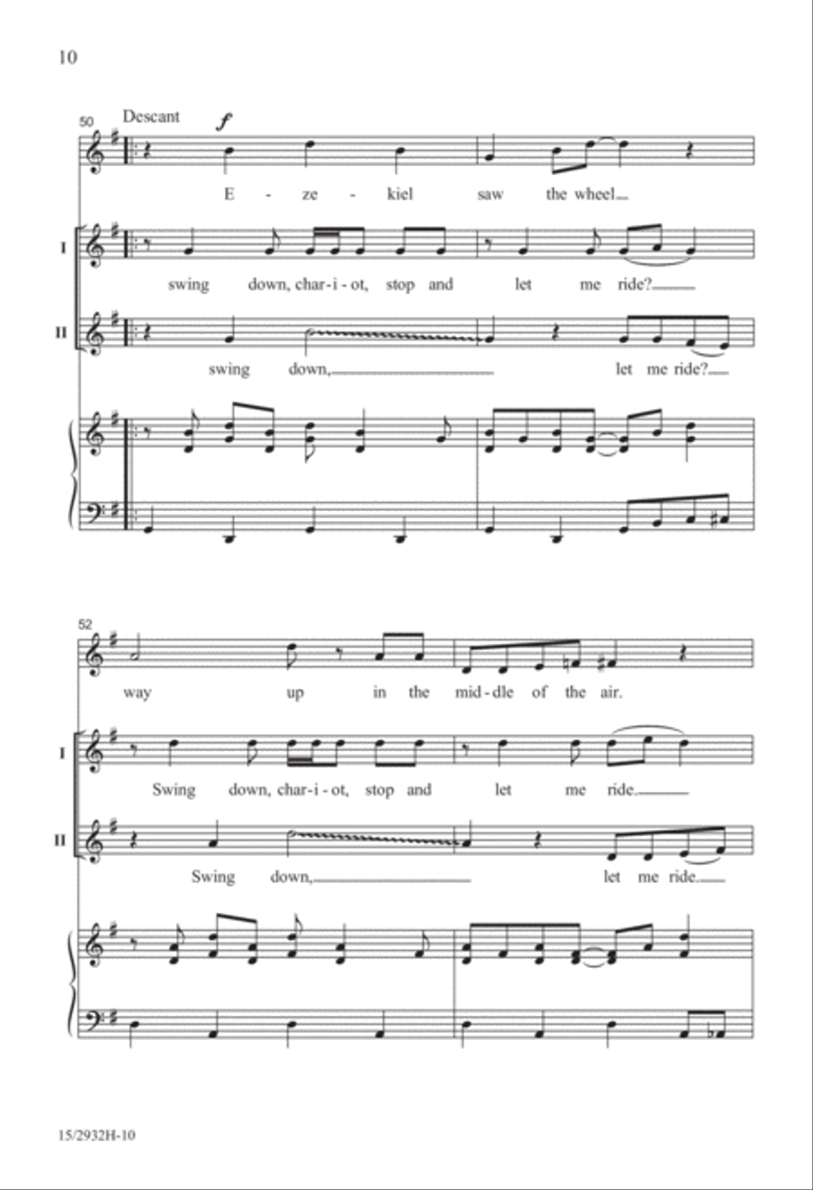 Swing Down, Ezekiel! Swing Down, Ezekiel! 2-Part scores gallery preview page 11
