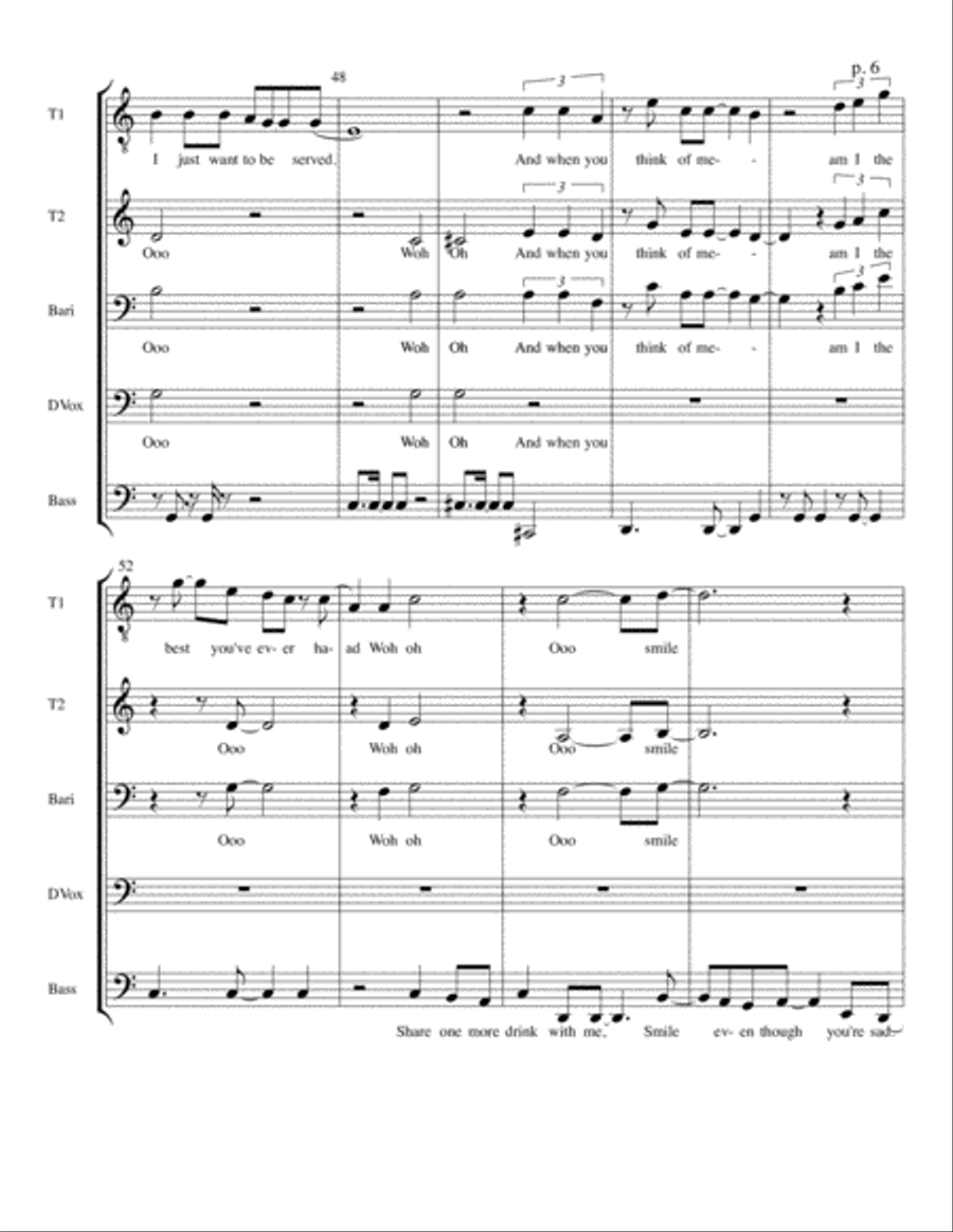 Death Of A Bachelor 4-Part scores gallery preview page 6