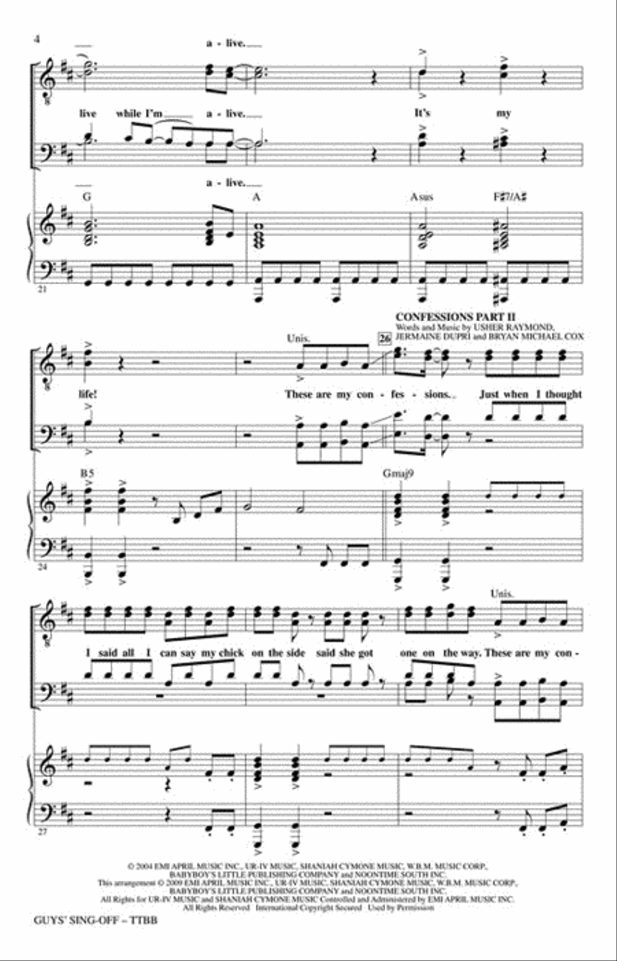 Guys' Sing-Off TTBB scores gallery preview page 3