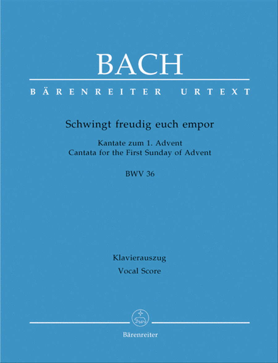 Schwingt freudig euch empor, BWV 36 4-Part scores gallery preview page 1