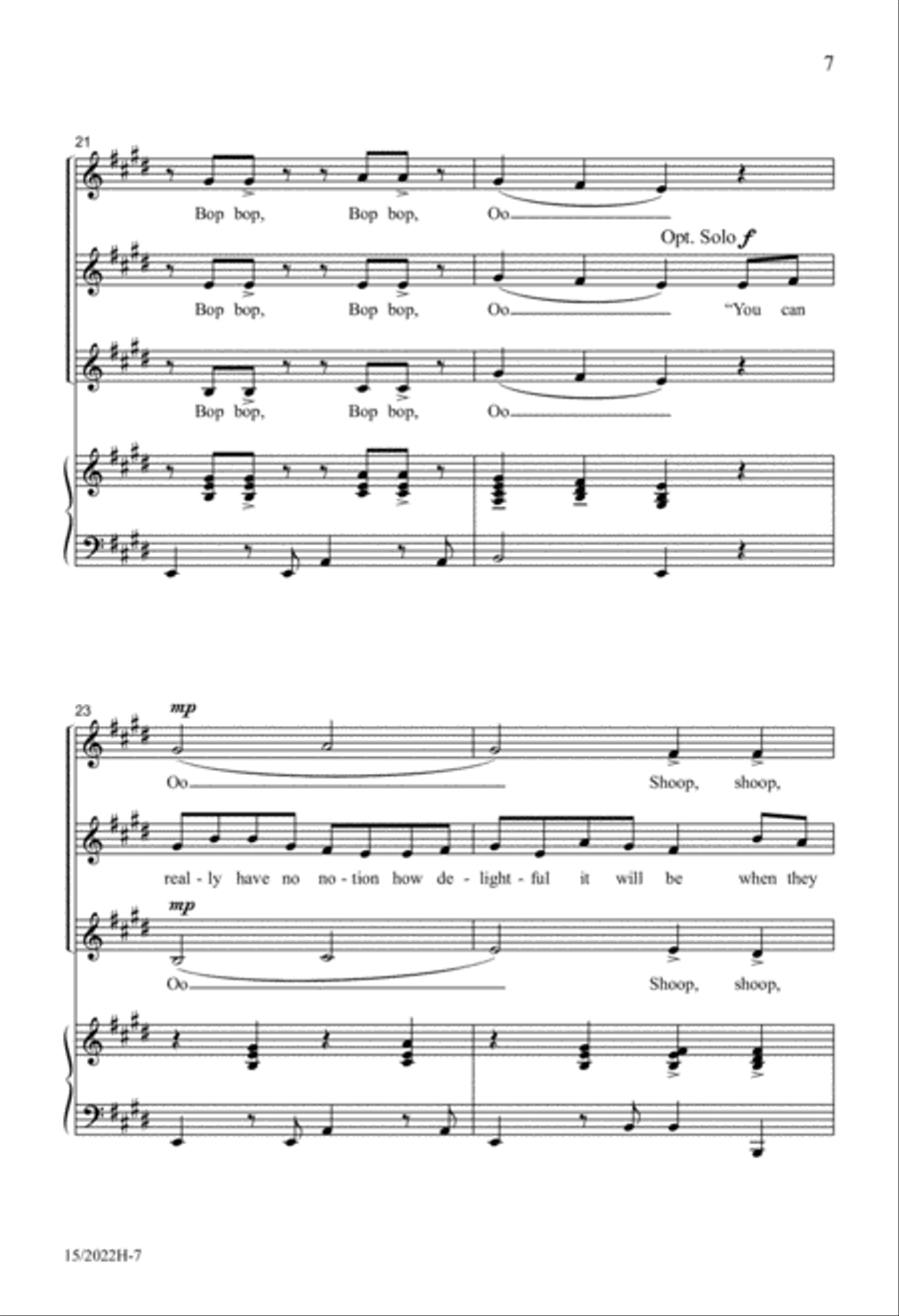 Won't You Join the Dance? SSA scores gallery preview page 6