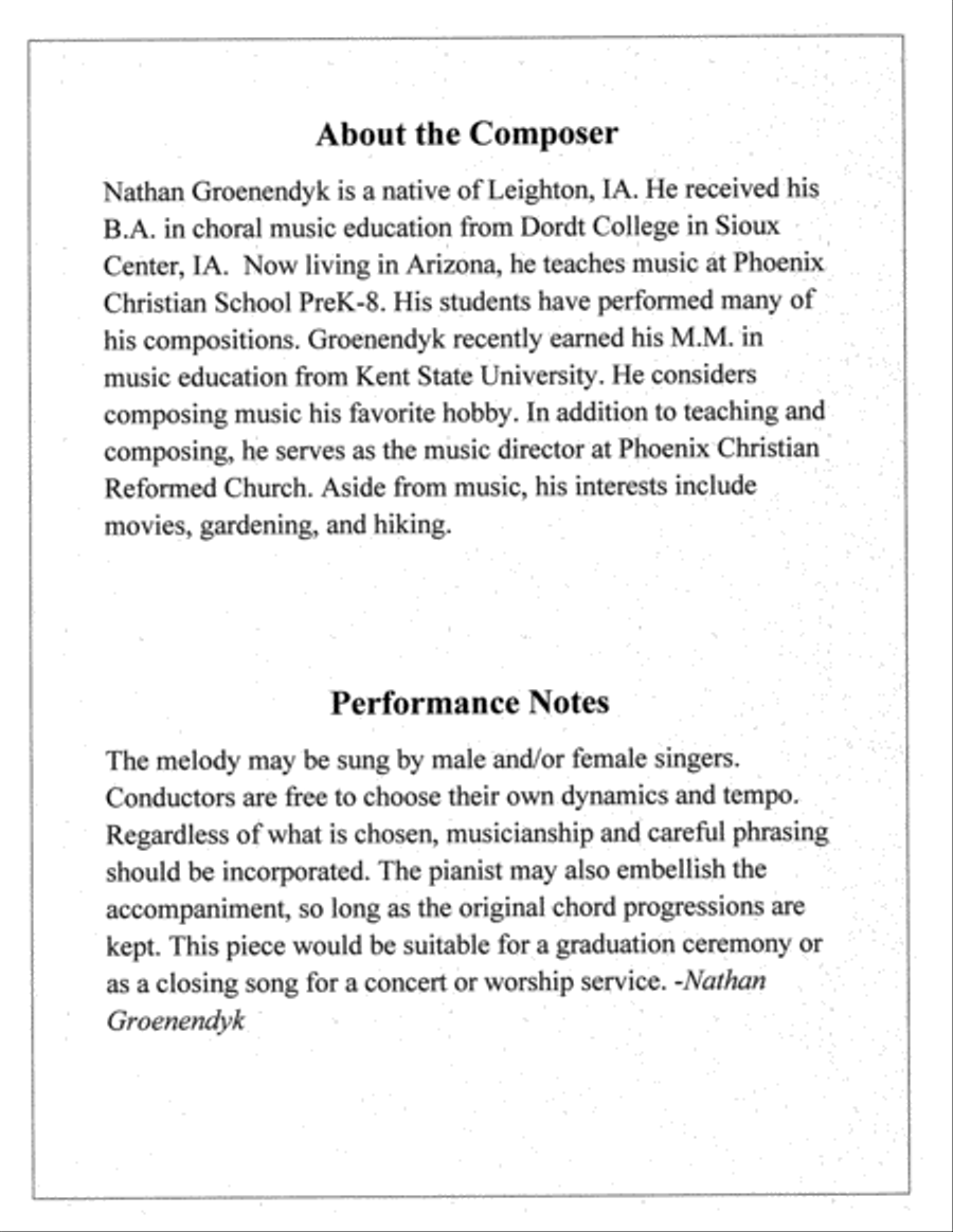 May the Road Rise Up to Meet You Unison Choir scores gallery preview page 2