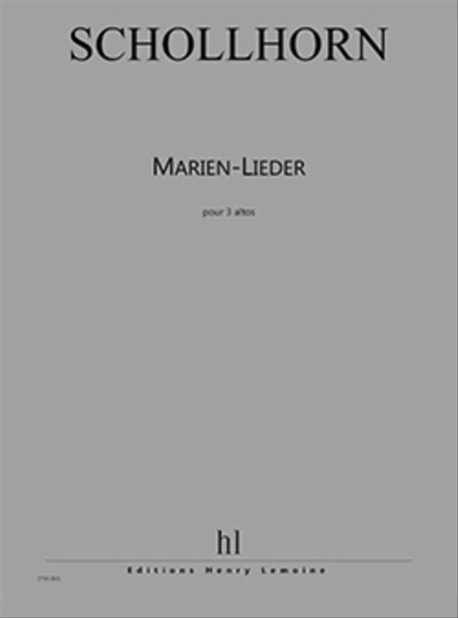 Marien-Lieder Alto Voice scores gallery preview page 1
