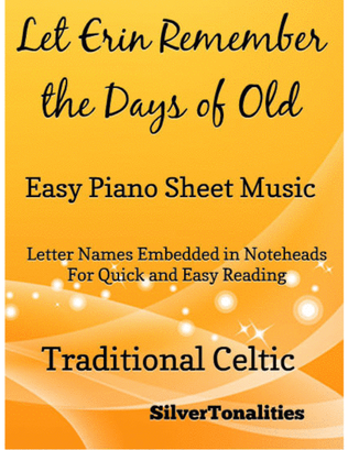 Book cover for Let Erin Remember the Days of Old Easy Piano Sheet Music