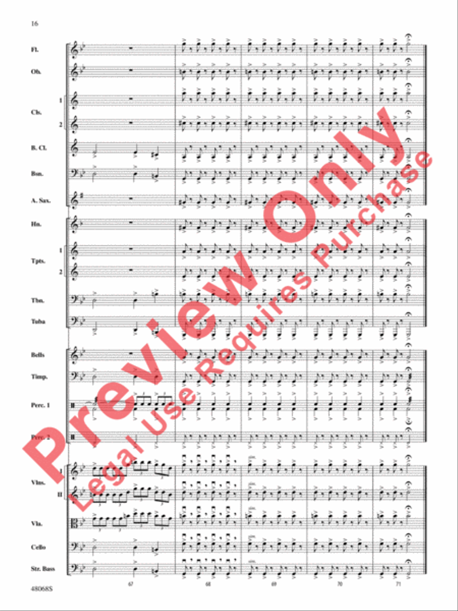 Themes from March Slav Full Orchestra scores gallery preview page 17