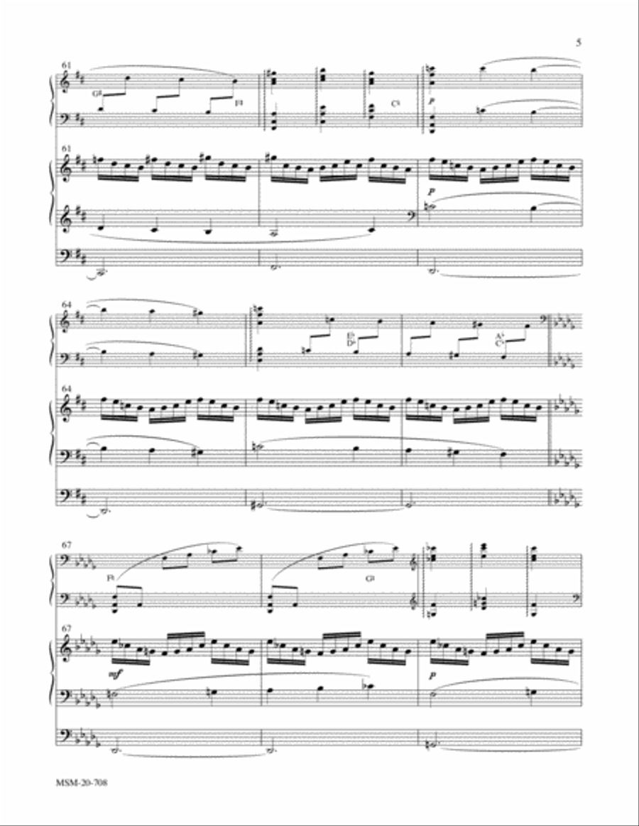 Slane No. 1 from Hymns for Harp and Organ Harp scores gallery preview page 6