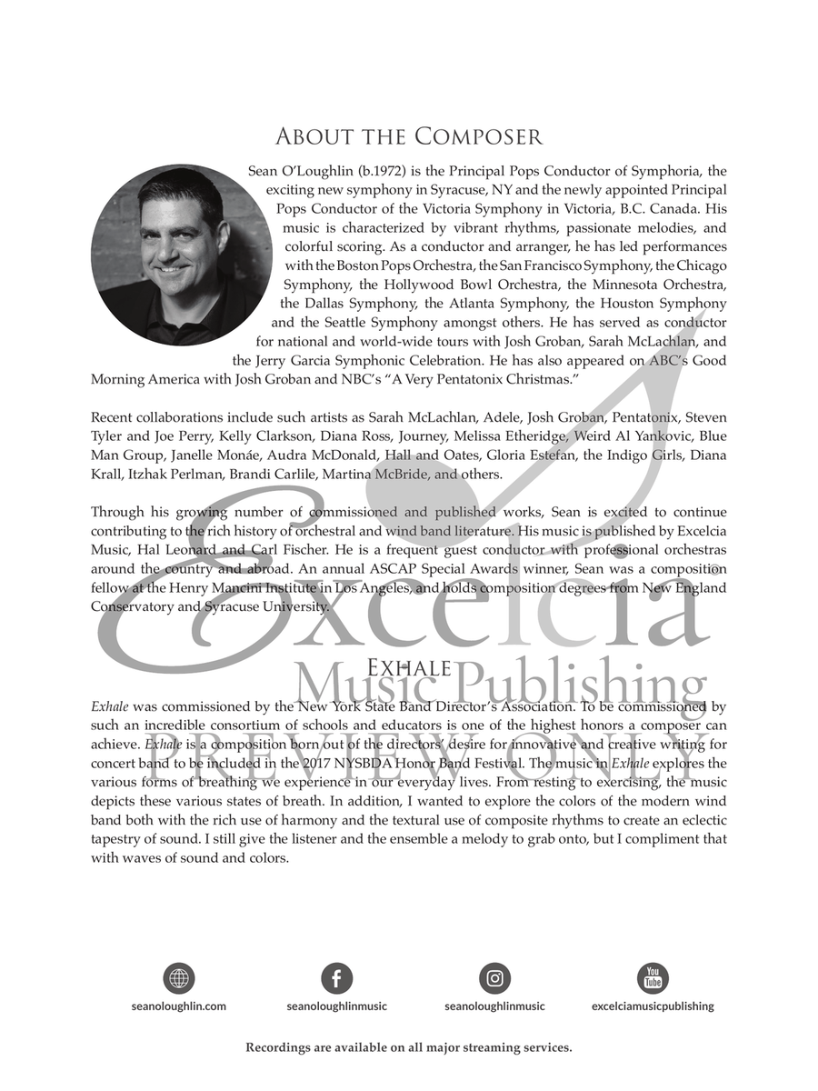 Exhale (Score) Concert Band scores gallery preview page 3