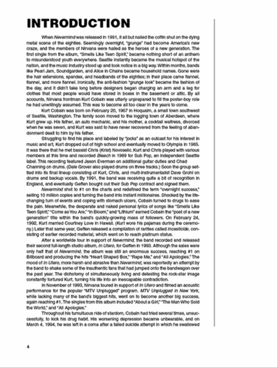 The Best of Nirvana Electric Guitar scores gallery preview page 2