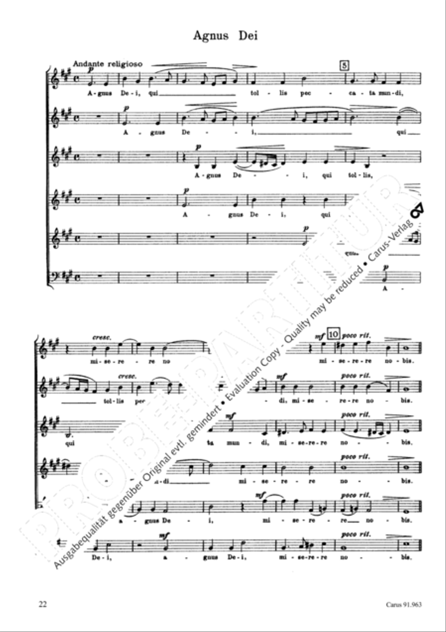Missa Ecce nunc benedicite Choir scores gallery preview page 25