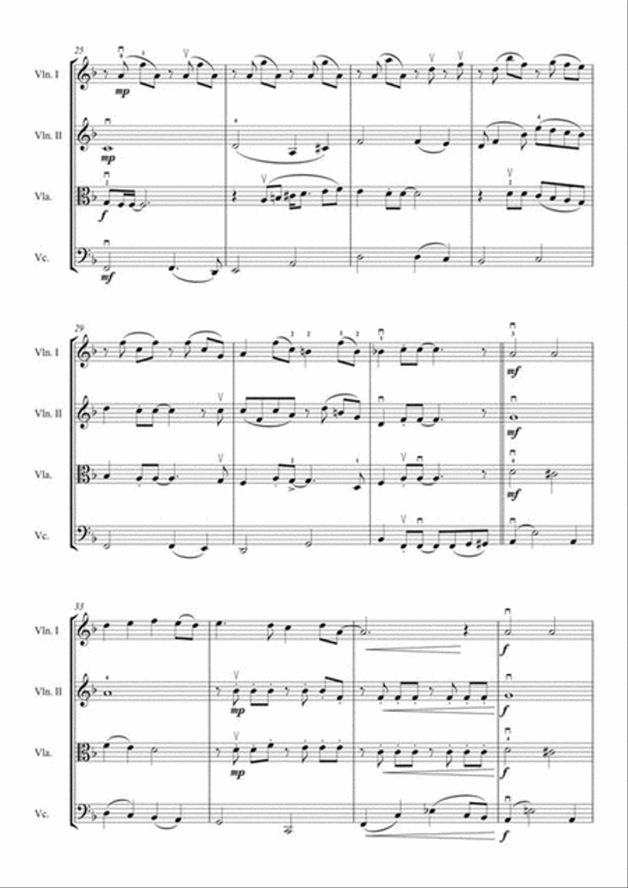 Yesterday String Quartet scores gallery preview page 4