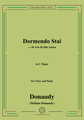 Donaudy-Dormendo Stai,in C Major