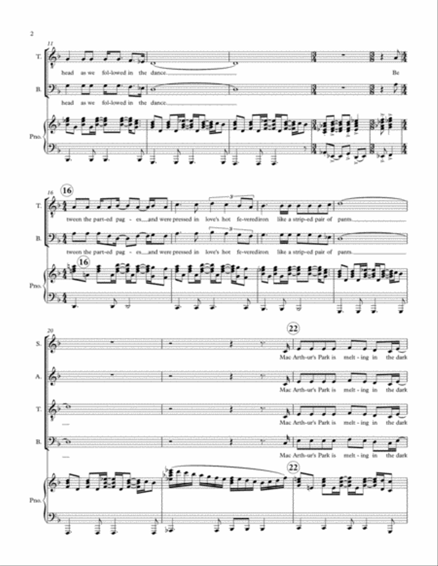 Macarthur Park 4-Part scores gallery preview page 2