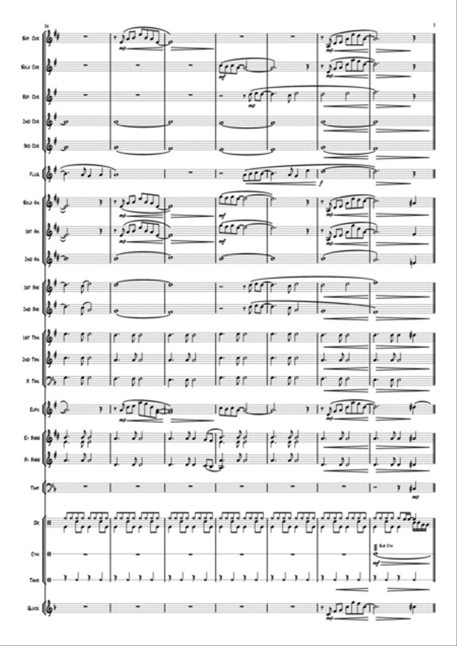 The Wind Beneath My Wings Brass Band scores gallery preview page 5