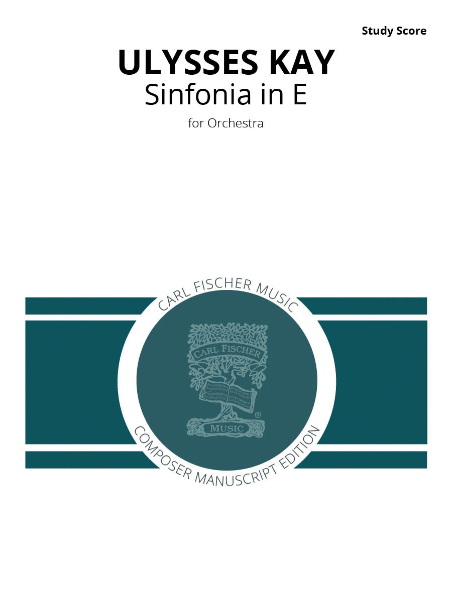 Sinfonia in E Orchestra scores gallery preview page 1