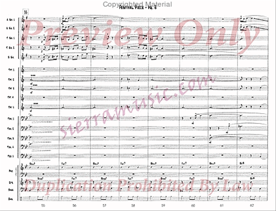 Festival Piece Big Band scores gallery preview page 9