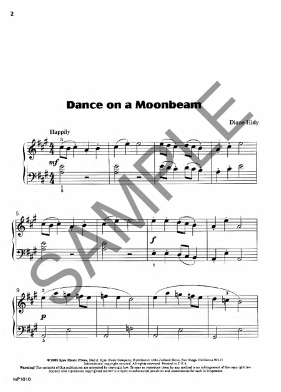 Dance on a Moonbeam Piano Method scores gallery preview page 2