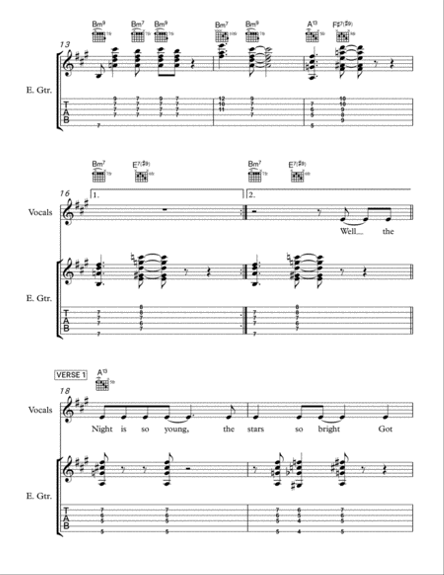 Wild Night In Texas Electric Guitar scores gallery preview page 3