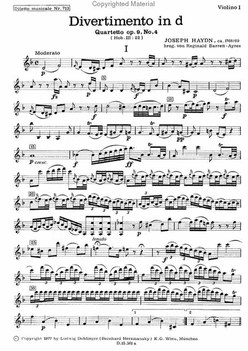 Streichquartett d-moll op. 9 / 4