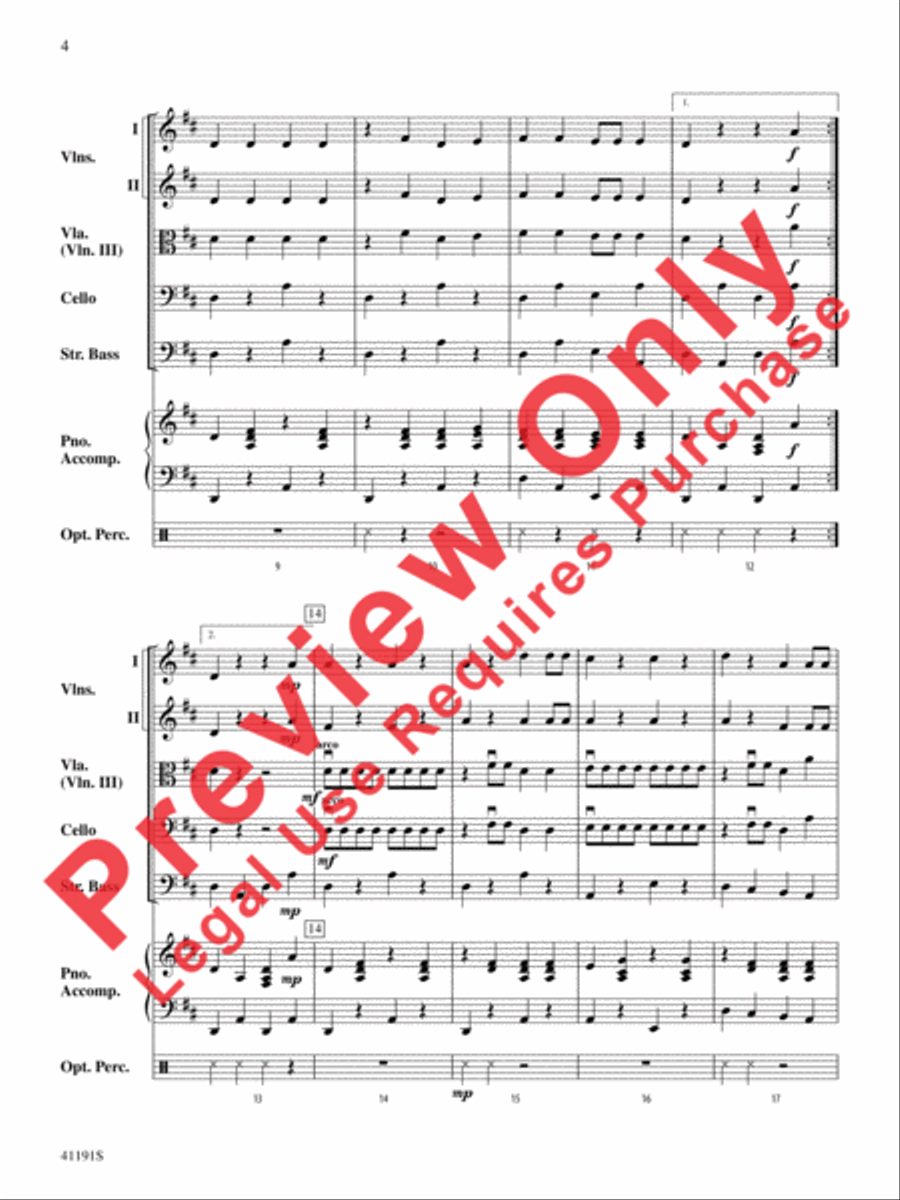 Dry Bones String Orchestra scores gallery preview page 5
